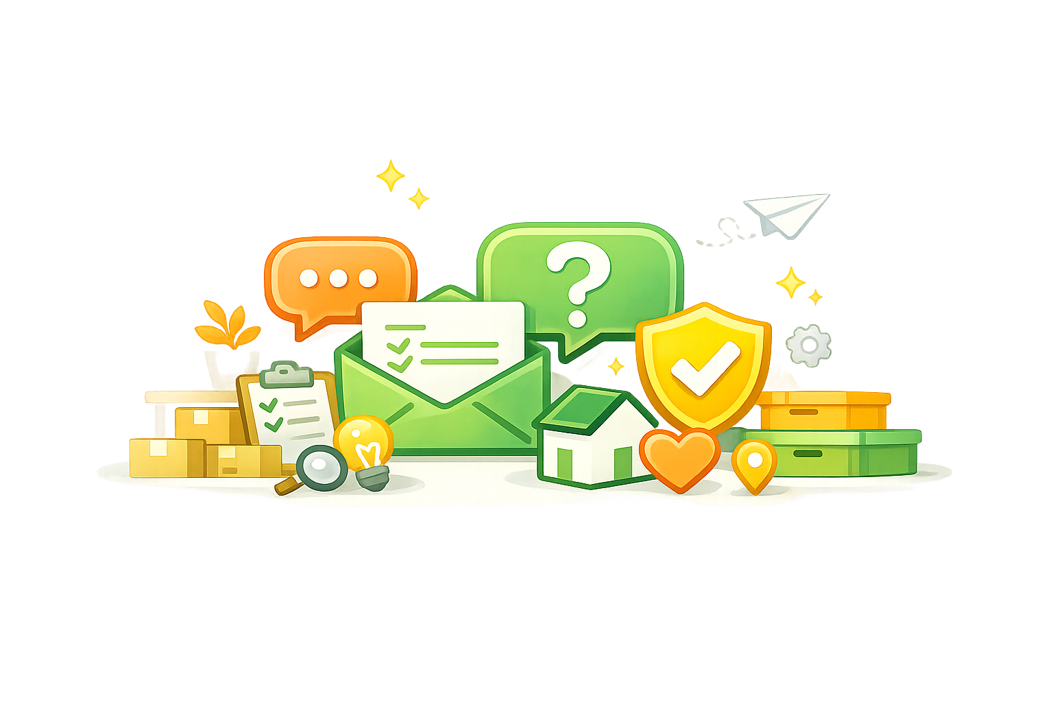 help center support and organization scene