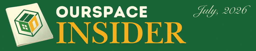 OurSpace Insider July 2026 newsletter banner